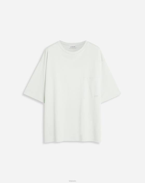 Lanvin vīriešiem t-krekls ar kabatu 40LF253 apģērbs salvija