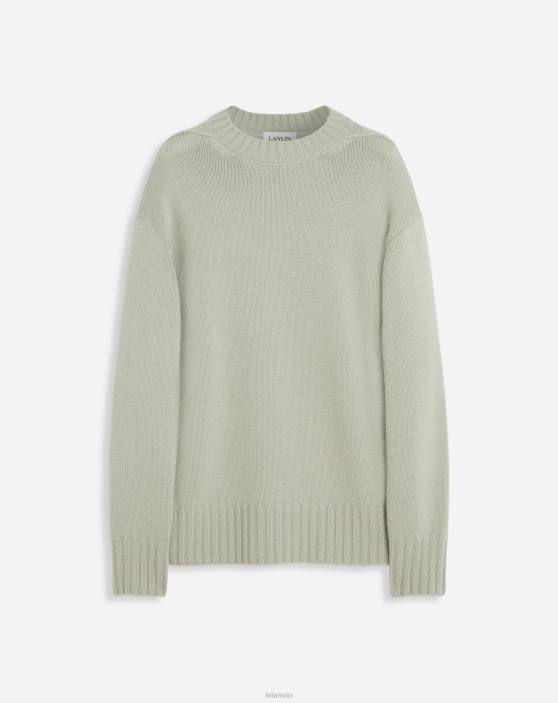 Lanvin vīriešiem Kašmira džemperis ar apkakli 40LF280 apģērbs salvija
