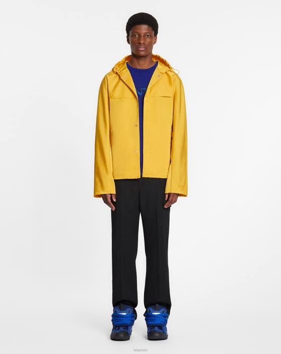 Lanvin vīriešiem apmales izšūts džemperis 40LF276 apģērbs majorelle zila