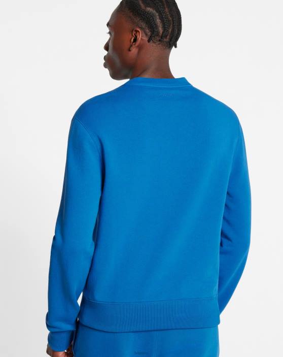 Lanvin vīriešiem apmales sporta krekls 40LF275 apģērbs zils