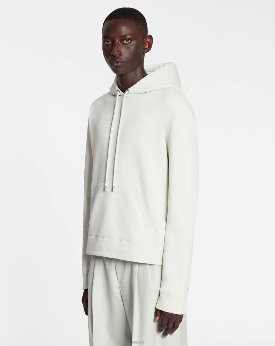 Lanvin vīriešiem kapuci ar izšuvumu detaļām 40LF283 apģērbs salvija