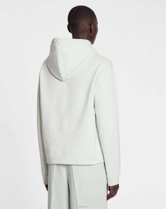 Lanvin vīriešiem kapuci ar izšuvumu detaļām 40LF283 apģērbs salvija