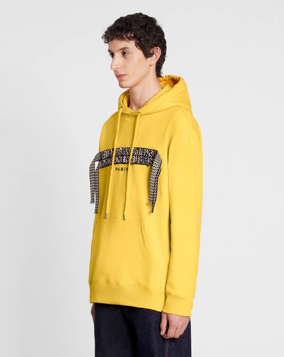 Lanvin vīriešiem lielizmēra izšūta mežģīņu kapuce 40LF267 apģērbs saulespuķe