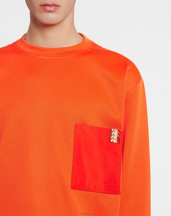 Lanvin vīriešiem sporta krekls 40LF265 apģērbs spilgti oranža