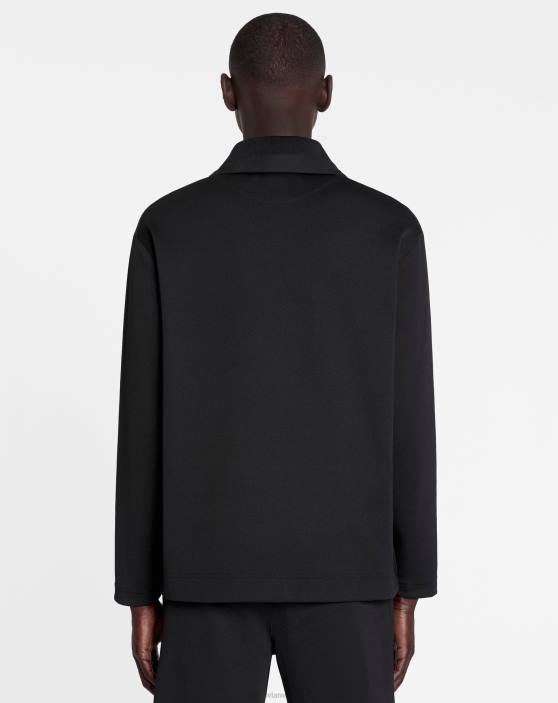 Lanvin vīriešiem treniņtērpa džemperis 40LF291 apģērbs melns