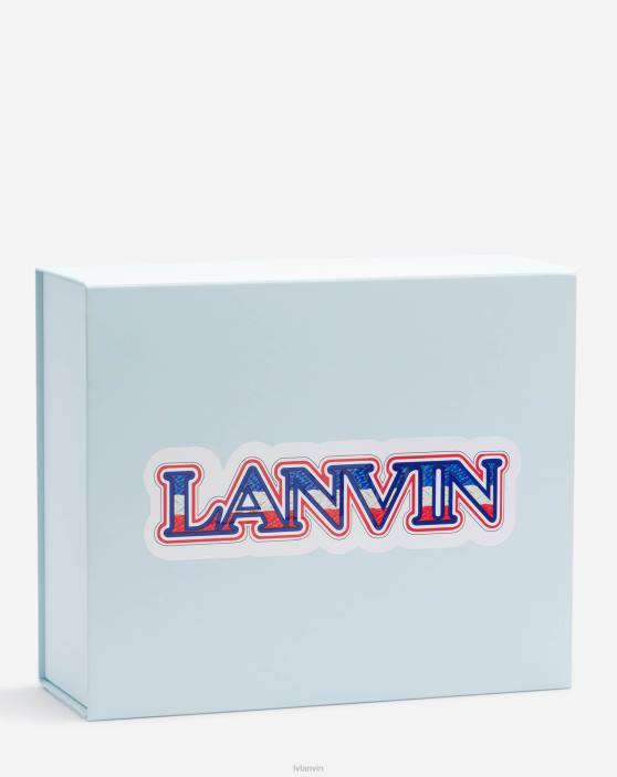 Lanvin vīriešiem Pasaules kausa ādas apmales kedas 40LF401 kurpes balts