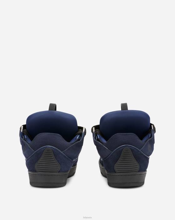 Lanvin vīriešiem ādas apmales kedas 40LF403 kurpes tinte