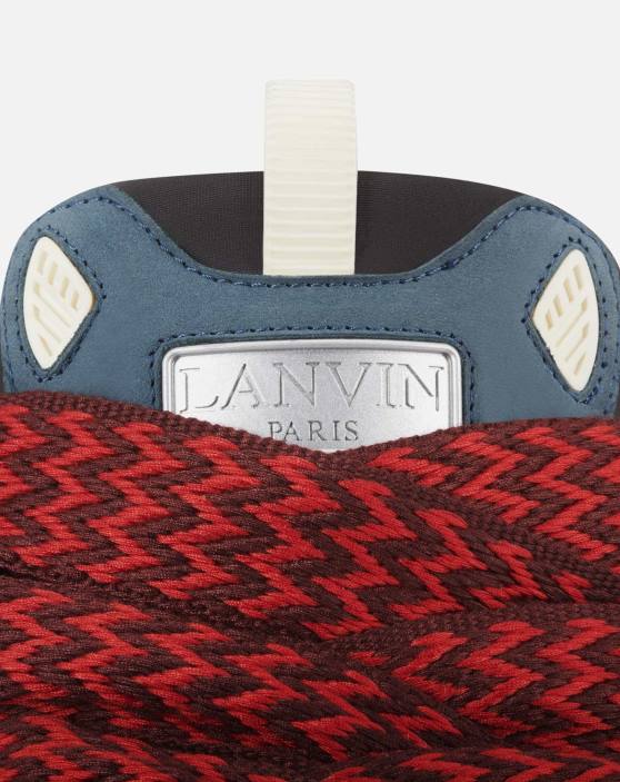 Lanvin vīriešiem ādas apmales kedas 40LF407 kurpes zils