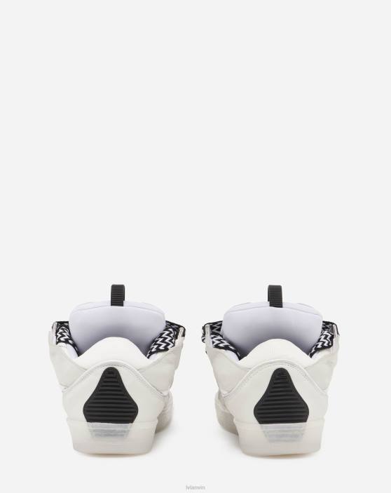 Lanvin vīriešiem ādas apmales kedas 40LF414 kurpes balts