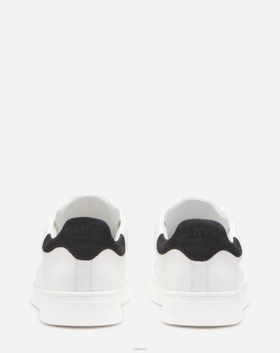 Lanvin vīriešiem ādas ddb0 kedas 40LF422 kurpes balts melns