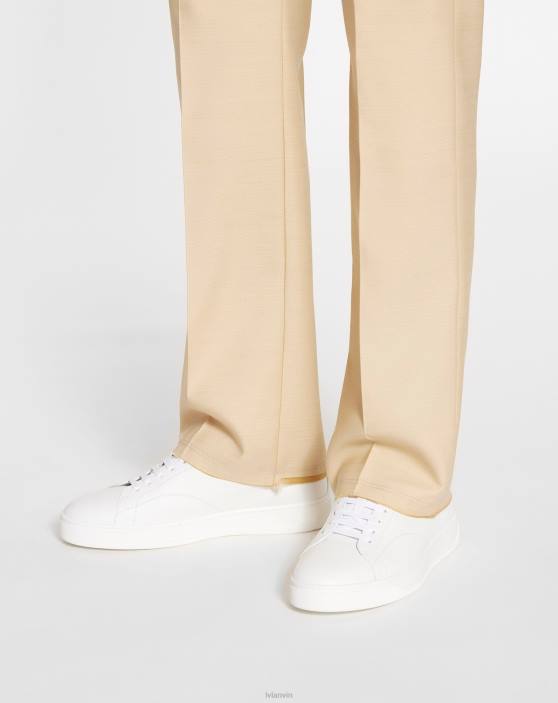 Lanvin vīriešiem ādas ddb0 kedas 40LF422 kurpes balts melns