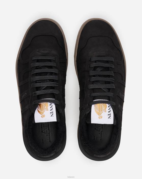 Lanvin vīriešiem ādas māla kedas 40LF446 kurpes melns