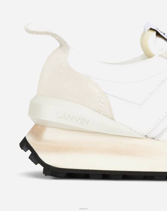 Lanvin vīriešiem neilona bampera kedas 40LF439 kurpes balts