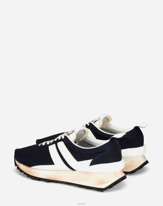 Lanvin vīriešiem sieta bampera kedas 40LF440 kurpes jūras zils