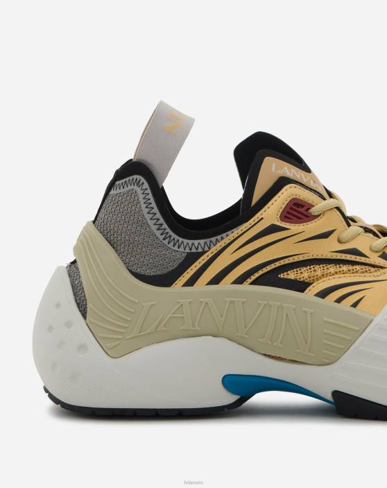 Lanvin vīriešiem sieta flash-x kedas 40LF425 kurpes zelts