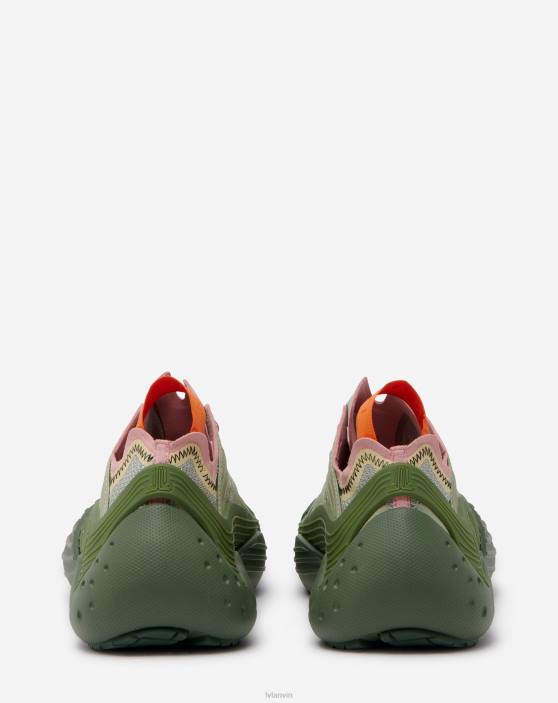 Lanvin vīriešiem sieta flash-x kedas 40LF426 kurpes haki / salvija