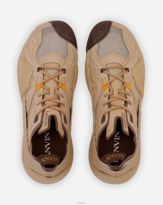 Lanvin vīriešiem sieta flash-x kedas 40LF428 kurpes kamielis