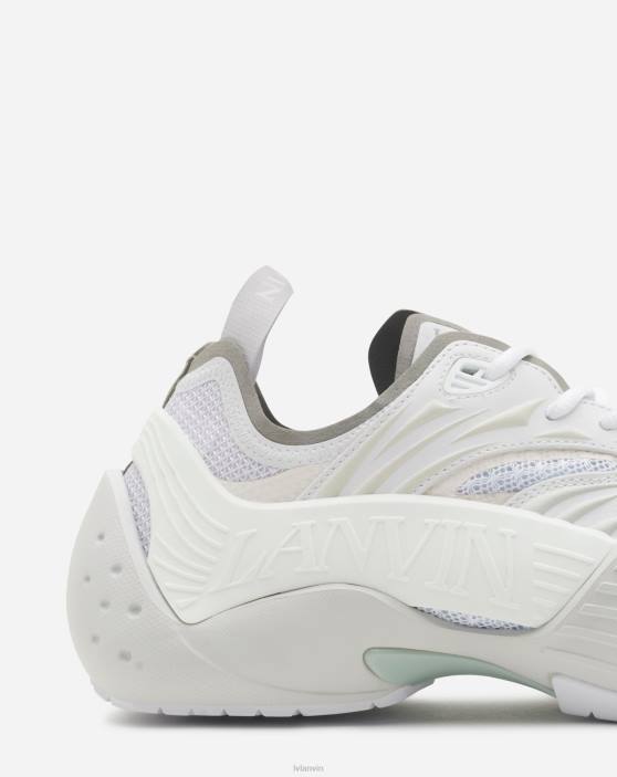 Lanvin vīriešiem sieta flash-x kedas 40LF430 kurpes balts