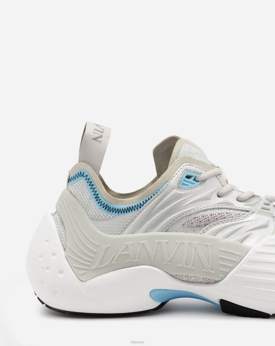 Lanvin vīriešiem sieta flash-x kedas 40LF431 kurpes Sudrabs