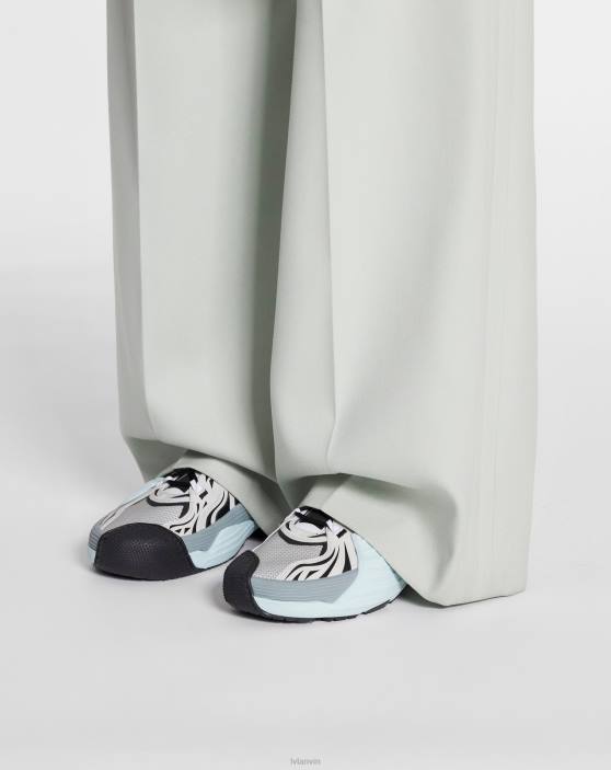 Lanvin vīriešiem sieta flash-x kedas 40LF431 kurpes Sudrabs