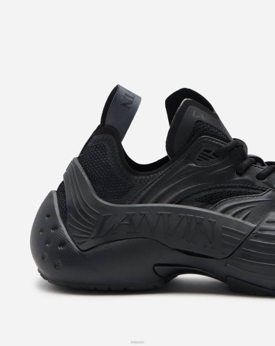 Lanvin vīriešiem sieta flash-x kedas 40LF432 kurpes melns