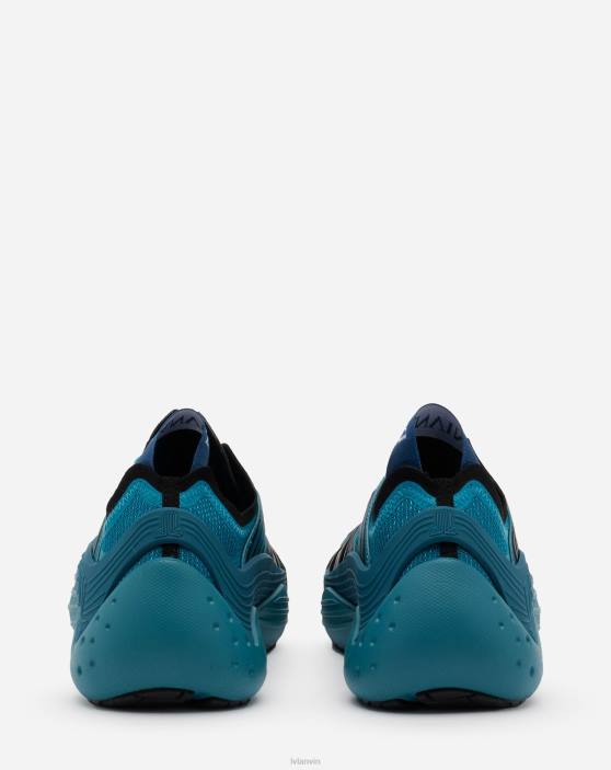 Lanvin vīriešiem sieta flash-x kedas 40LF434 kurpes tirkīza