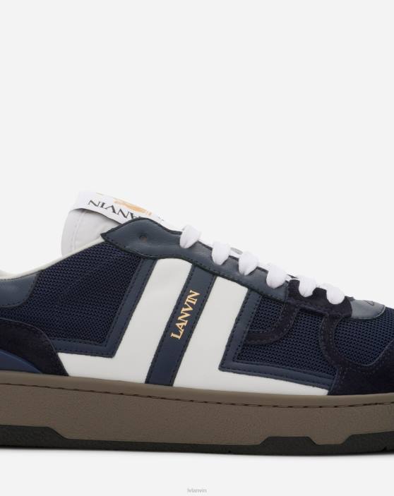 Lanvin vīriešiem sieta māla kedas 40LF442 kurpes jūras zils